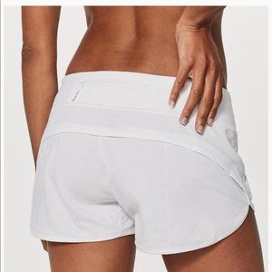 Lululemon Speed Up Shorts - White 2.5” inseam